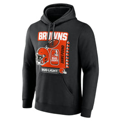Cleveland Browns Bud Light Pullover Hoodie Black | NFL