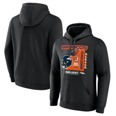 Denver Broncos Bud Light Pullover Hoodie Black | NFL