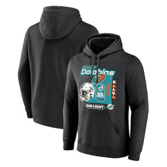 Miami Dolphins Bud Light Pullover Hoodie Black | NFL