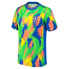 Brazil Women's National Team 2025 Academy Pro Pre-Match Performance Top Blue | Nike