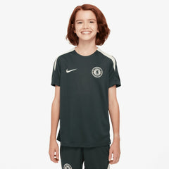 Chelsea Youth 2025/26 Strike Raglan Top Green | Nike