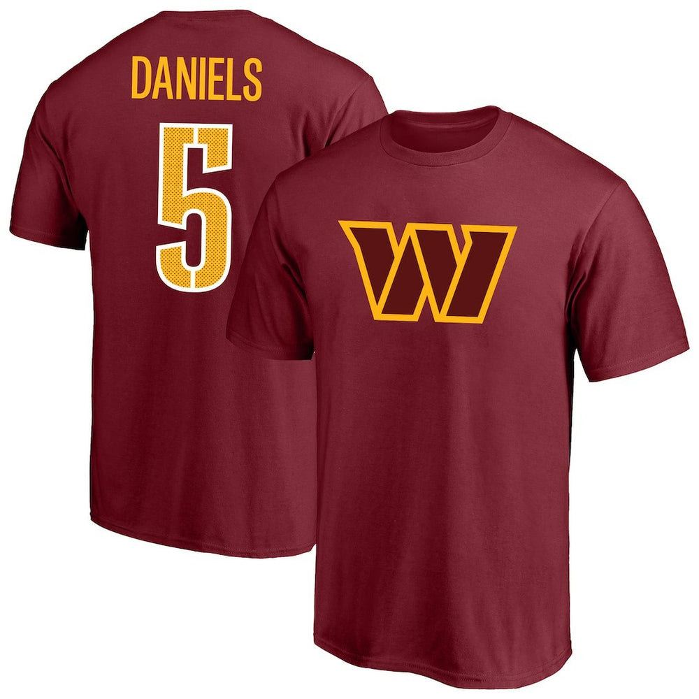 Jayden Daniels Washington Commanders Big & Tall Player Name & Number T-Shirt Burgundy | Fanatics