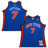 Carmelo Anthony New York Knicks 2010/11 Hardwood Classics Authentic Jersey Blue - NBA
