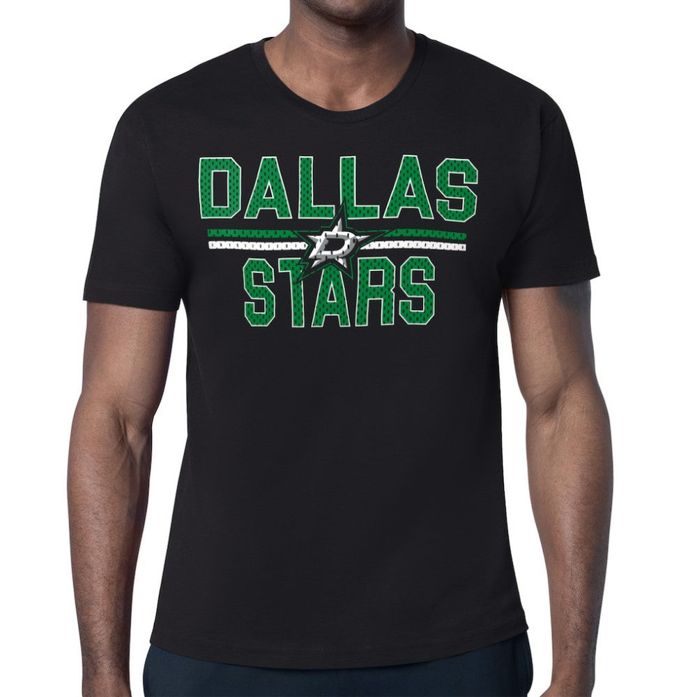 Dallas Stars Starter Mesh Look Team Name T-Shirt - Black - NHL