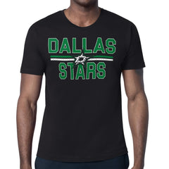 Dallas Stars Starter Mesh Look Team Name T-Shirt - Black - NHL
