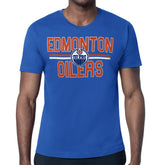 Edmonton Oilers Starter Mesh Look Team Name T-Shirt - Royal - NHL