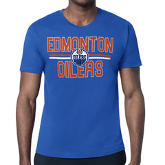Edmonton Oilers Starter Mesh Look Team Name T-Shirt - Royal - NHL