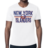 New York Islanders Starter Mesh Look Team Name T-Shirt - White - NHL