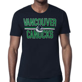 Vancouver Canucks Starter Mesh Look Team Name T-Shirt - Navy - NHL