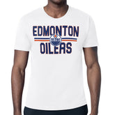 Edmonton Oilers Starter Mesh Look Team Name T-Shirt - White - NHL