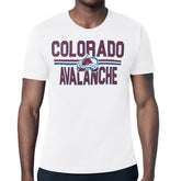 Colorado Avalanche Starter Mesh Look Team Name T-Shirt - White - NHL
