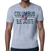 Columbus Blue Jackets Starter Mesh Look Team Name T-Shirt - Heather Gray - NHL