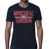 Montreal Canadiens Starter Mesh Look Team Name T-Shirt - Navy - NHL