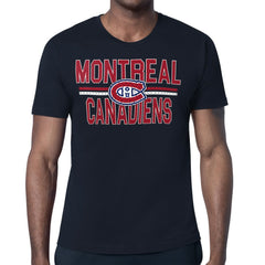 Montreal Canadiens Starter Mesh Look Team Name T-Shirt - Navy - NHL