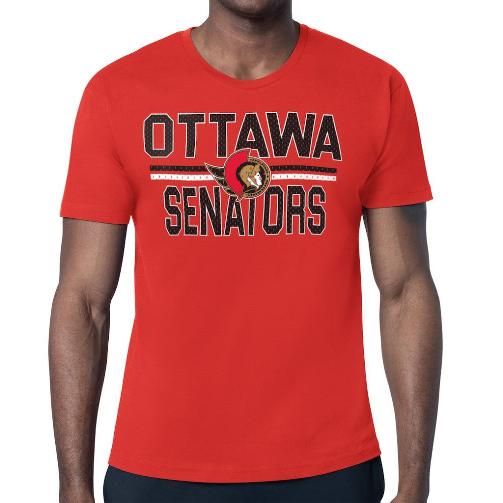 Ottawa Senators Starter Mesh Look Team Name T-Shirt - Red - NHL