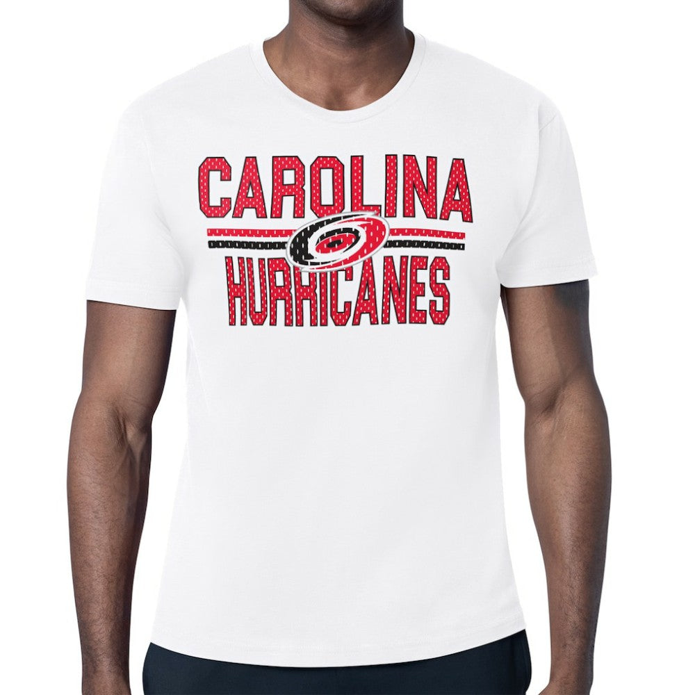 Carolina Hurricanes Starter Mesh Look Team Name T-Shirt - White - NHL