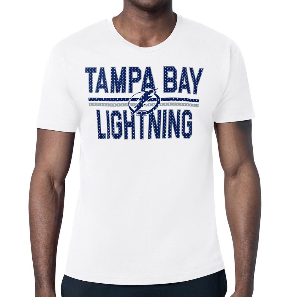Tampa Bay Lightning Starter Mesh Look Team Name T-Shirt - White - NHL
