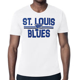 St. Louis Blues Starter Mesh Look Team Name T-Shirt - White - NHL