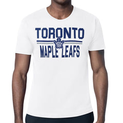Toronto Maple Leafs Starter Mesh Look Team Name T-Shirt - White - NHL