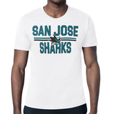 San Jose Sharks Starter Mesh Look Team Name T-Shirt - White - NHL
