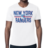 New York Rangers Starter Mesh Look Team Name T-Shirt - White - NHL
