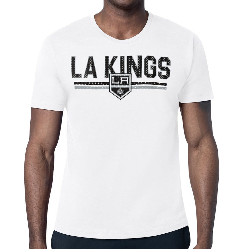 Los Angeles Kings Starter Mesh Look Team Name T-Shirt - White - NHL