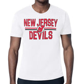 New Jersey Devils Starter Mesh Look Team Name T-Shirt - White - NHL