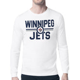 Winnipeg Jets Starter Mesh Look Team Name Long Sleeve T-Shirt - White - NHL