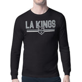 Los Angeles Kings Starter Mesh Look Team Name Long Sleeve T-Shirt - Black - NHL