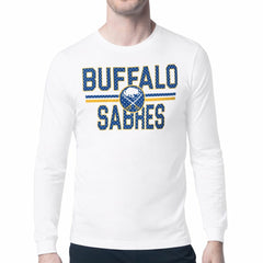 Buffalo Sabres Starter Mesh Look Team Name Long Sleeve T-Shirt - White - NHL
