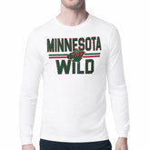 Minnesota Wild Starter Mesh Look Team Name Long Sleeve T-Shirt - White - NHL