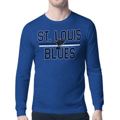 St. Louis Blues Starter Mesh Look Team Name Long Sleeve T-Shirt - Blue - NHL