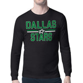 Dallas Stars Starter Mesh Look Team Name Long Sleeve T-Shirt - Black - NHL