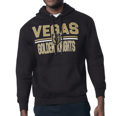 Vegas Golden Knights Starter Mesh Look Team Name Logo Tri-Blend Pullover Hoodie - Black - NHL