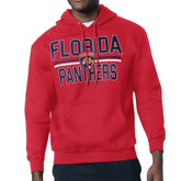 Florida Panthers Starter Mesh Look Team Name Logo Tri-Blend Pullover Hoodie - Red - NHL