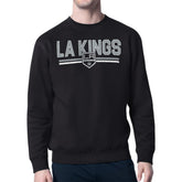 Los Angeles Kings Starter Mesh Look Team Name Logo Pullover Sweatshirt - Black - NHL