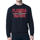 Florida Panthers Starter Mesh Look Team Name Logo Pullover Sweatshirt - Navy - NHL