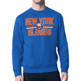 New York Islanders Starter Mesh Look Team Name Logo Pullover Sweatshirt - Blue - NHL