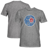 Paris Saint-Germain 1863FC Retro Color Badge Vintage Tri-Blend T-Shirt Heather Gray - FIFA World CUP