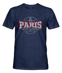 Paris Saint-Germain 1863FC Athletic Wordmark Vintage Tri-Blend T-Shirt Navy - FIFA World CUP