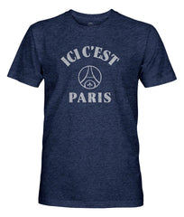 Paris Saint-Germain 1863FC Team Arch Vintage Tri-Blend T-Shirt Navy - FIFA World CUP