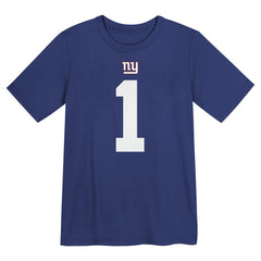 Malik Nabers New York Giants Preschool Name & Number T-Shirt Royal | Nike for Sale