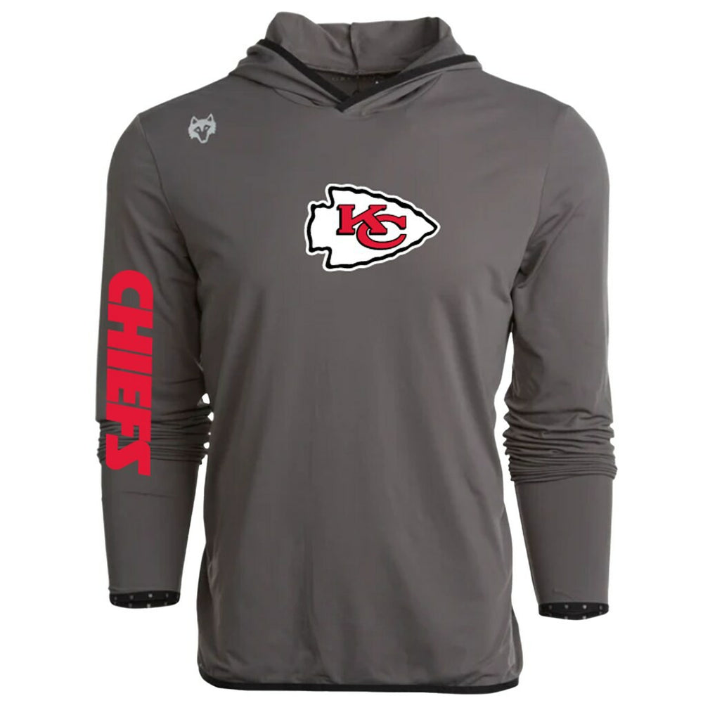 Kansas City Chiefs Greyson Clothiers Colorado Long Sleeve Hoodie T-Shirt Gray | NFL