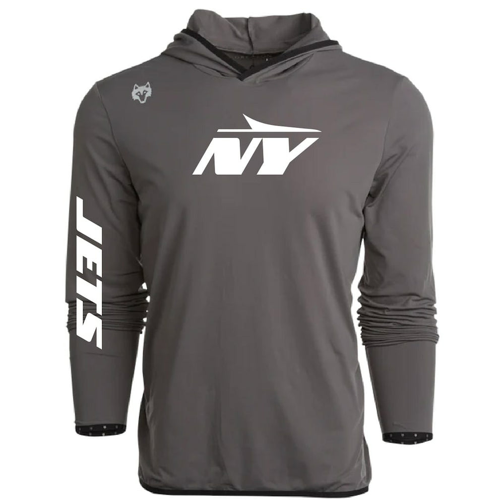 New York Jets Greyson Clothiers Colorado Long Sleeve Hoodie T-Shirt Gray | NFL