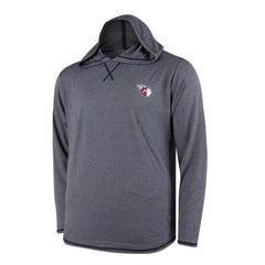 Cleveland Guardians Butter Stripe Tri-Blend Long Sleeve Hoodie T-Shirt - Navy Hoodies - MLB