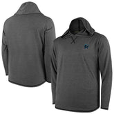 Miami Marlins Butter Stripe Tri-Blend Long Sleeve Hoodie T-Shirt - Black Hoodies - MLB