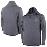St. Louis Cardinals Butter Stripe Tri-Blend Long Sleeve Hoodie T-Shirt - Navy Hoodies - MLB