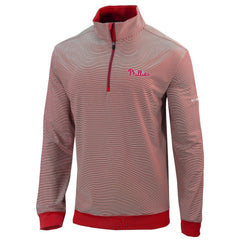 Philadelphia Phillies Columbia Omni-Wick Even Lie Quarter-Zip Pullover Top - MLB