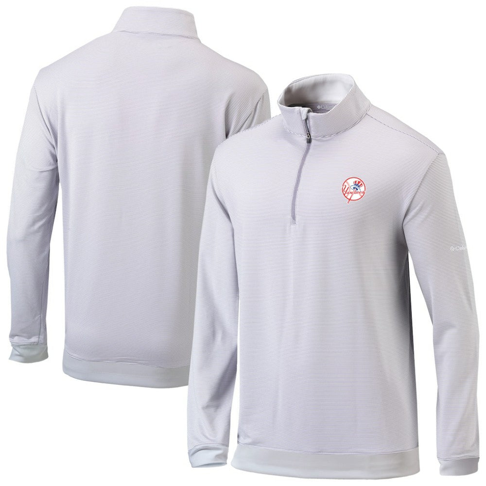 New York Yankees Columbia Omni-Wick Even Lie Quarter-Zip Pullover Top - MLB