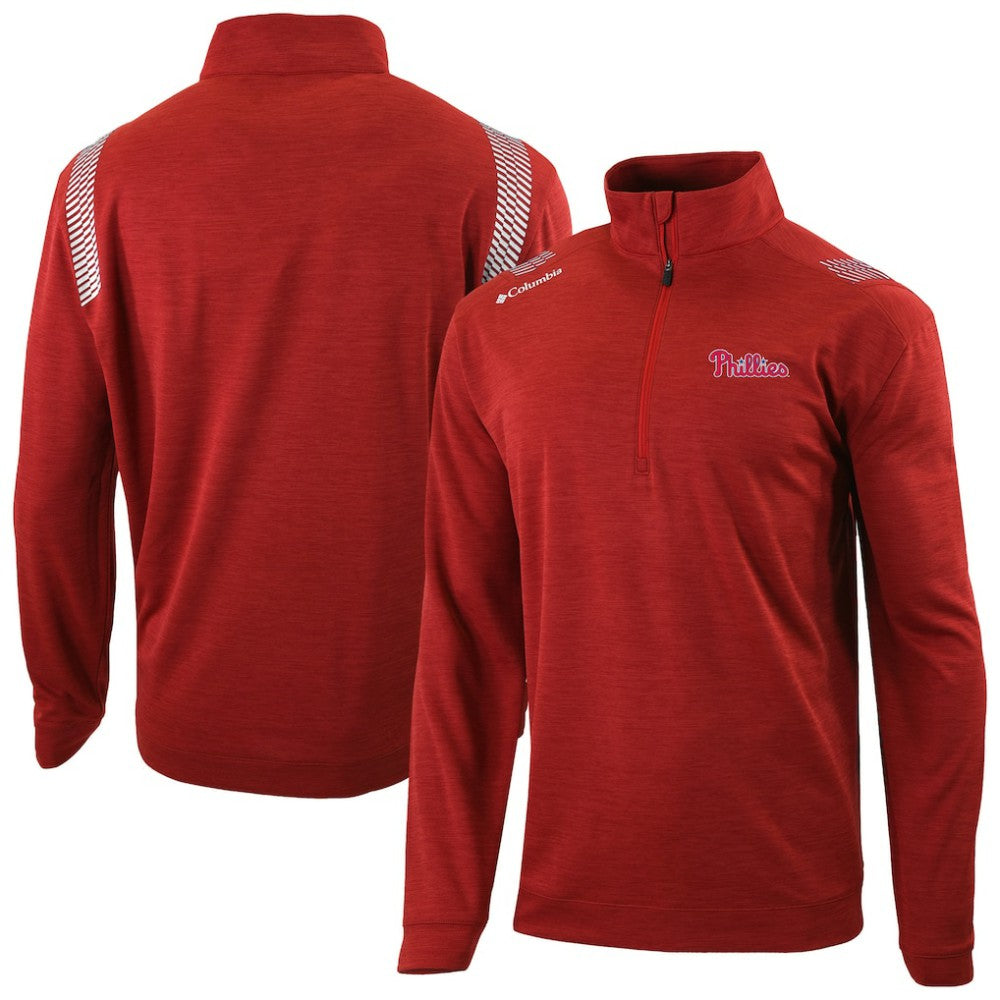 Philadelphia Phillies Columbia Oakland Downs Omni-Wick Quarter-Zip Top - MLB